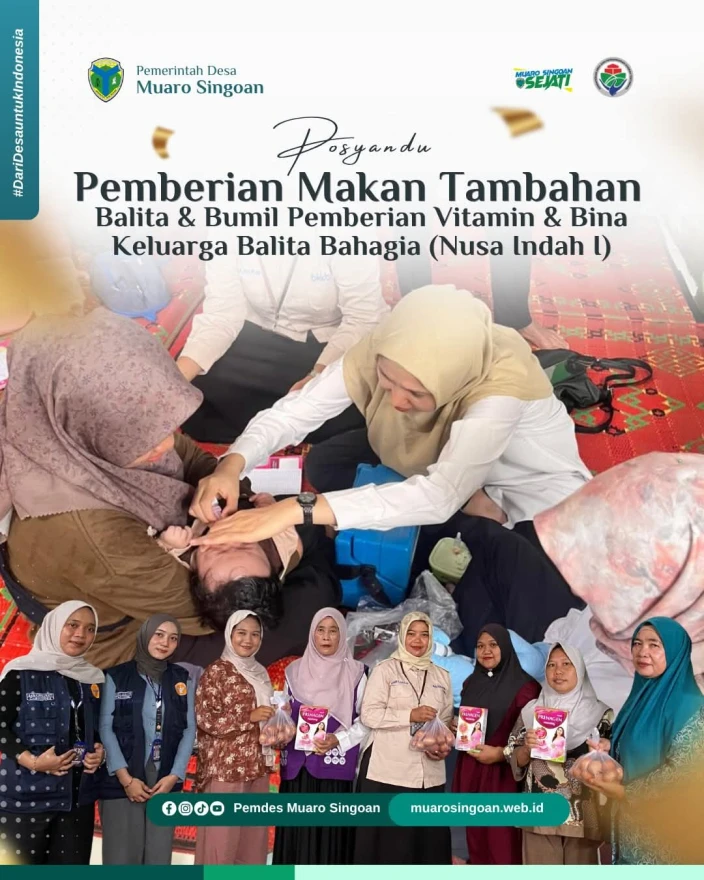 POSYANDU PEMBERIAN MAKAN TAMBAHAN BALITA & BUMIL PEMBERIAN VITAMIN & BINA KELUARGA BALITA BAHAGIA (NUSAINDAH I)