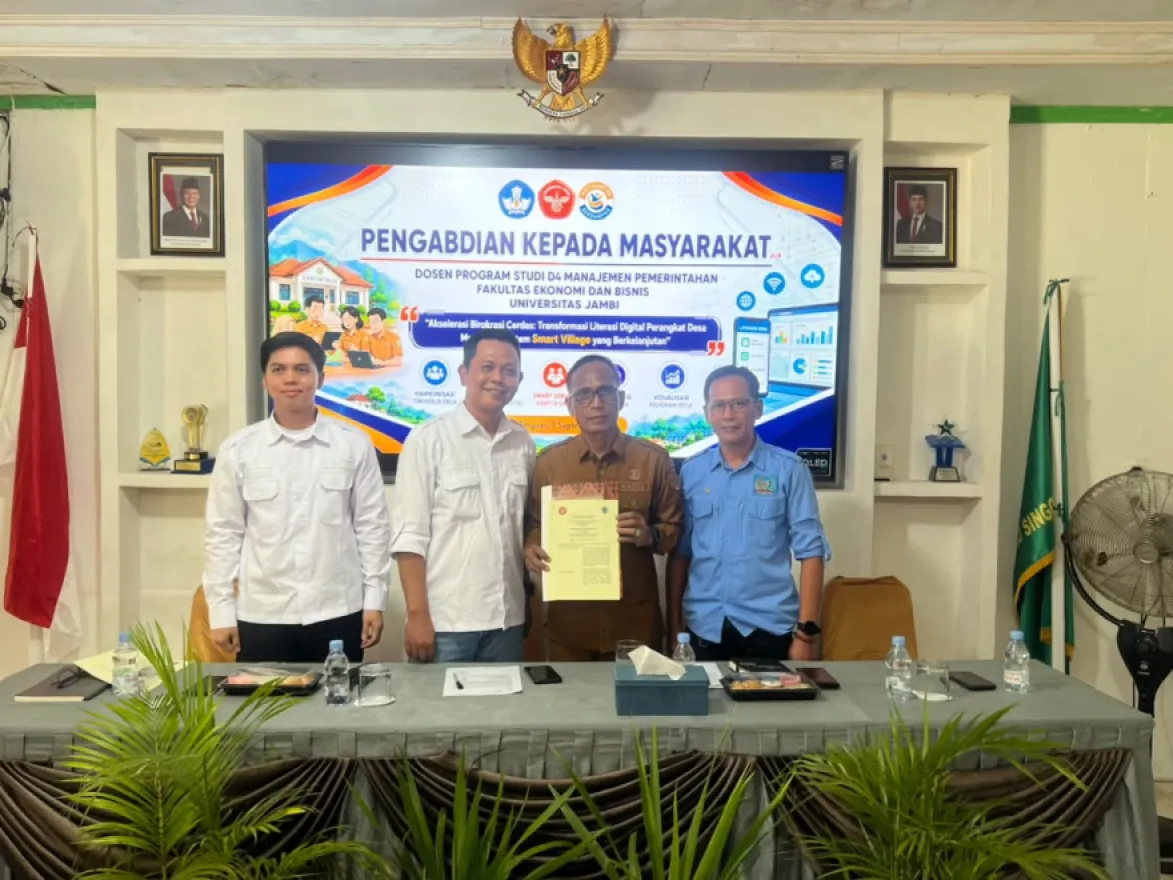 DESA MUARO SINGOAN GOES DIGITAL Gandeng Dosen UNJA Wujudkan Smart Village